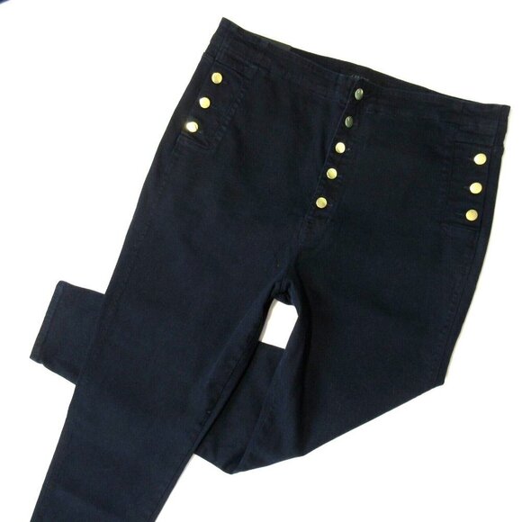 NWT J Brand Natasha in Penrose Sky High Skinny Buttonfly Stretch Jeans 36 - Picture 2 of 6